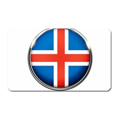 Iceland Flag Europe National Magnet (rectangular) by Nexatart