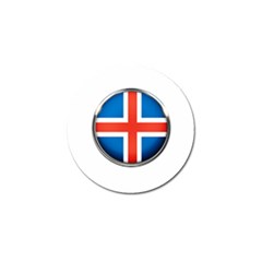 Iceland Flag Europe National Golf Ball Marker by Nexatart