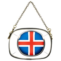 Iceland Flag Europe National Chain Purses (two Sides)  by Nexatart