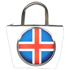 Iceland Flag Europe National Bucket Bags by Nexatart