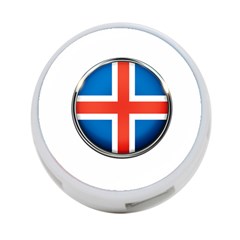 Iceland Flag Europe National 4-port Usb Hub (two Sides)  by Nexatart