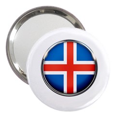 Iceland Flag Europe National 3  Handbag Mirrors by Nexatart