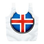 Iceland Flag Europe National Full Print Recycle Bags (L)  Front