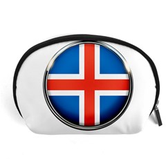 Iceland Flag Europe National Accessory Pouches (large)  by Nexatart