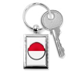 Monaco Or Indonesia Country Nation Nationality Key Chains (Rectangle)  Front