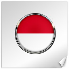 Monaco Or Indonesia Country Nation Nationality Canvas 12  X 12   by Nexatart