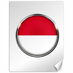 Monaco Or Indonesia Country Nation Nationality Canvas 12  X 16   by Nexatart