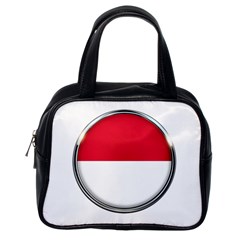 Monaco Or Indonesia Country Nation Nationality Classic Handbags (one Side) by Nexatart