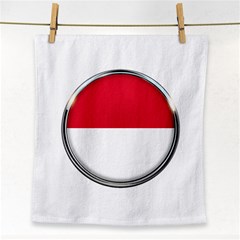 Monaco Or Indonesia Country Nation Nationality Face Towel by Nexatart