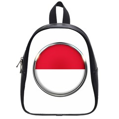 Monaco Or Indonesia Country Nation Nationality School Bag (small) by Nexatart