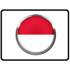 Monaco Or Indonesia Country Nation Nationality Fleece Blanket (large)  by Nexatart