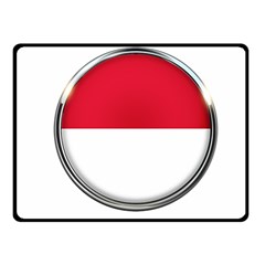 Monaco Or Indonesia Country Nation Nationality Fleece Blanket (small) by Nexatart