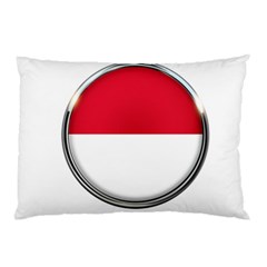 Monaco Or Indonesia Country Nation Nationality Pillow Case (two Sides) by Nexatart