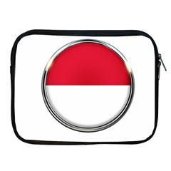 Monaco Or Indonesia Country Nation Nationality Apple Ipad 2/3/4 Zipper Cases by Nexatart