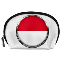 Monaco Or Indonesia Country Nation Nationality Accessory Pouches (large)  by Nexatart