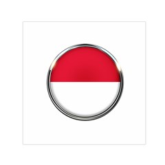 Monaco Or Indonesia Country Nation Nationality Small Satin Scarf (square) by Nexatart