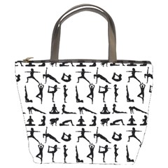 Yoga Pattern Bucket Bags by Valentinaart