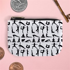 Yoga Pattern Mini Coin Purses by Valentinaart