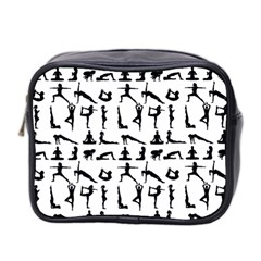 Yoga Pattern Mini Toiletries Bag 2-side by Valentinaart