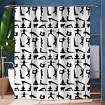 Yoga pattern Shower Curtain 60  x 72  (Medium)  60 x72  Curtain