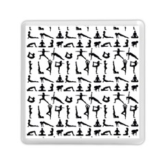 Yoga Pattern Memory Card Reader (square)  by Valentinaart