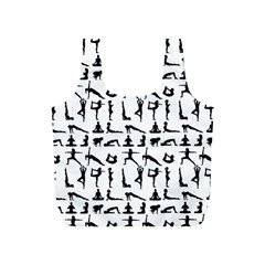 Yoga Pattern Full Print Recycle Bags (s)  by Valentinaart