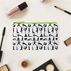 Yoga Pattern Cosmetic Bag (xs) by Valentinaart