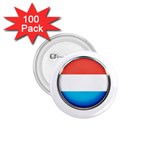 Luxembourg Nation Country Red 1.75  Buttons (100 pack)  Front