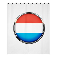 Luxembourg Nation Country Red Shower Curtain 60  X 72  (medium)  by Nexatart