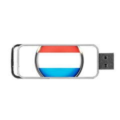 Luxembourg Nation Country Red Portable Usb Flash (two Sides) by Nexatart