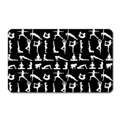 Yoga Pattern Magnet (rectangular) by Valentinaart