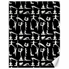 Yoga Pattern Canvas 18  X 24   by Valentinaart