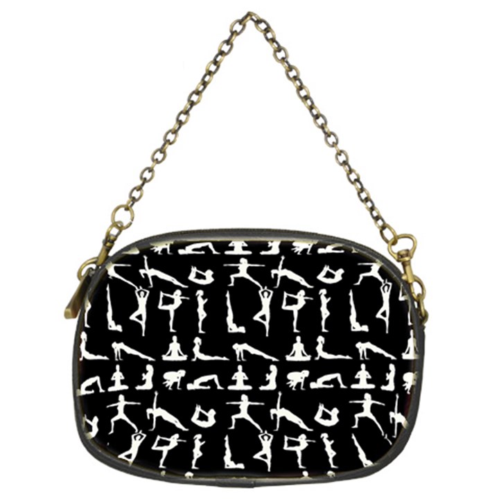 Yoga pattern Chain Purses (Two Sides) 