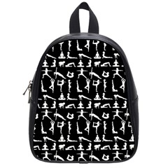 Yoga Pattern School Bag (small) by Valentinaart