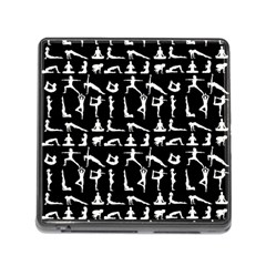 Yoga Pattern Memory Card Reader (square) by Valentinaart