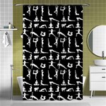 Yoga pattern Shower Curtain 48  x 72  (Small)  Curtain(48  X 72 ) - 42.18 x64.8  Curtain(48  X 72 )