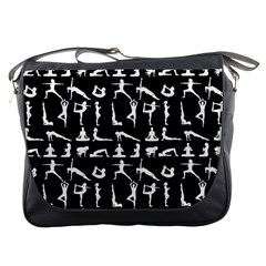 Yoga Pattern Messenger Bags by Valentinaart