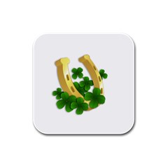  St  Patricks Day  Rubber Square Coaster (4 Pack)  by Valentinaart