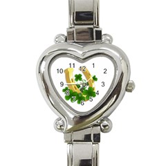  St  Patricks Day  Heart Italian Charm Watch by Valentinaart