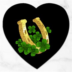  St  Patricks Day  Jigsaw Puzzle (heart) by Valentinaart