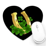  St. Patricks day  Heart Mousepads Front