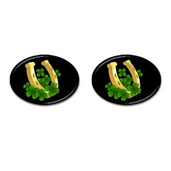  St  Patricks Day  Cufflinks (oval) by Valentinaart