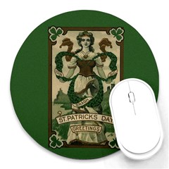  St  Patricks Day  Round Mousepads by Valentinaart