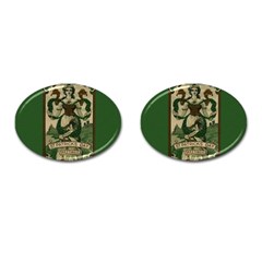  St  Patricks Day  Cufflinks (oval) by Valentinaart