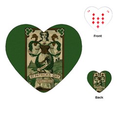  St  Patricks Day  Playing Cards (heart)  by Valentinaart