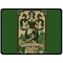  St  Patricks Day  Fleece Blanket (large)  by Valentinaart