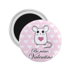 Cute Mouse - Valentines Day 2 25  Magnets by Valentinaart