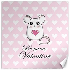 Cute Mouse - Valentines Day Canvas 12  X 12   by Valentinaart