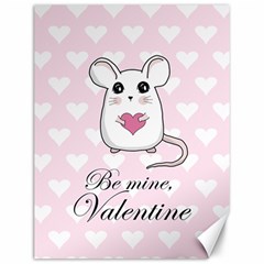 Cute Mouse - Valentines Day Canvas 12  X 16   by Valentinaart