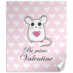 Cute Mouse - Valentines Day Canvas 20  X 24   by Valentinaart